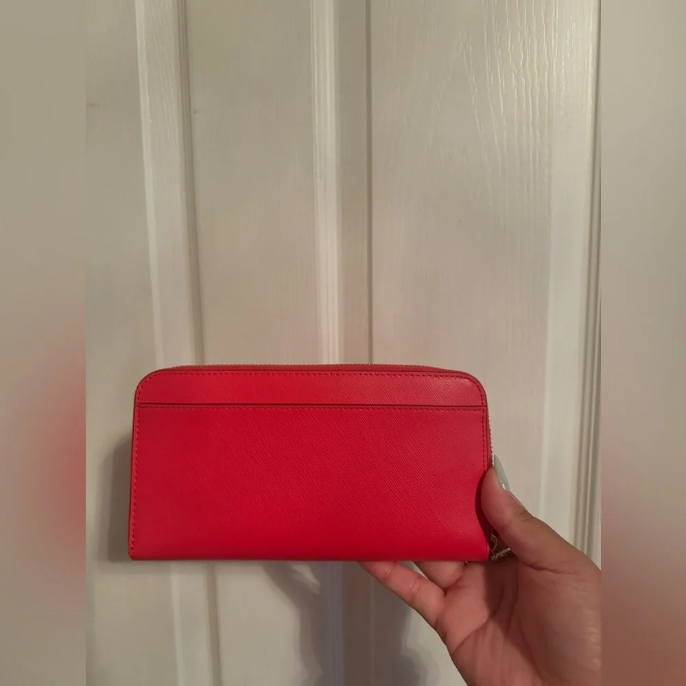 Kate Spade New York Staci Saffiano Leather Satchel Bag (Watermelon) with Wallet - Picture 5 of 7